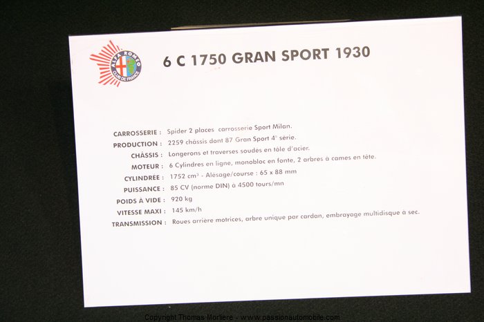alfa 6c 1750 gran sport 1930 (Epoquauto 2010)
