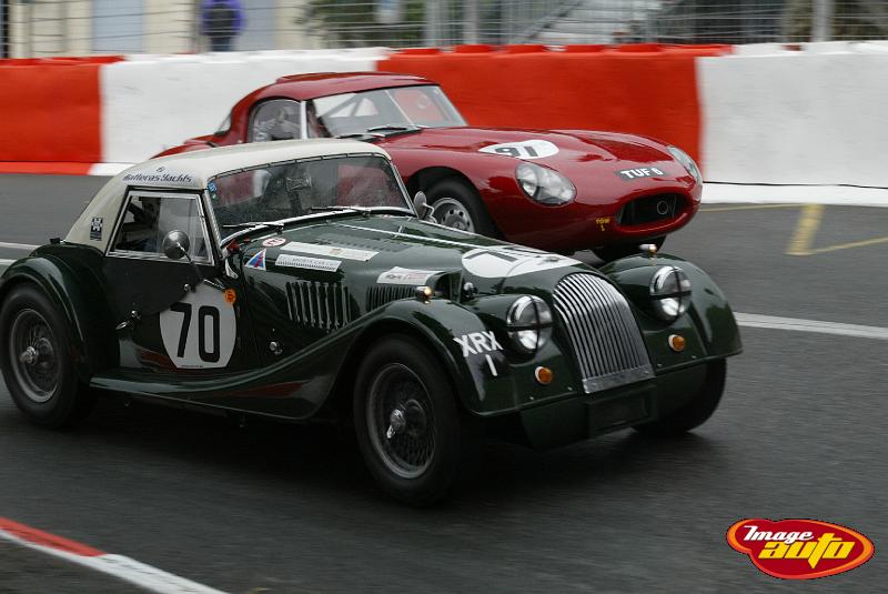 Morgan +4 et Jaguar E-type (Grand prix historique de Pau 2008 : GT & Sport car)
