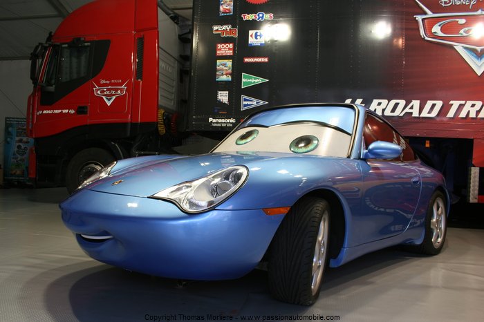 Porsche film dysney cars 2008 (Mondial automobile 2008)