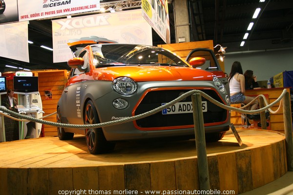 ADDX avec la Fiat 500 au PARIS TUNING RACING SHOW 2008 - PTRS 2008