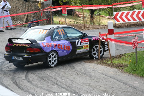 111 - TEAM BADROCHET - BADEL - Subaru Impreza (Rally Lyon Charbonniere 2009)