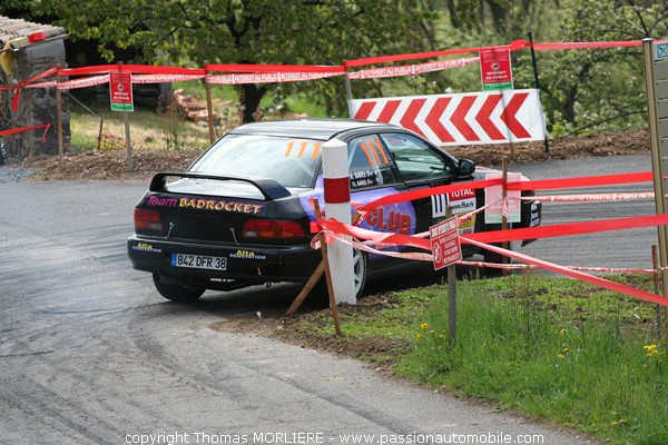 111 - TEAM BADROCHET - BADEL - Subaru Impreza (Rallye Lyon Charbonnieres)