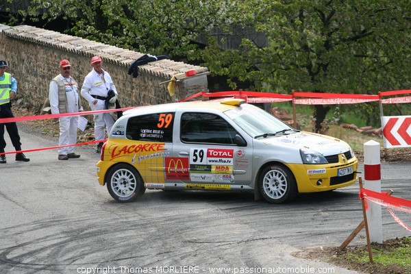 59 - CHAMPEAU - Renault Clio (Rallye Lyon Charbonnieres 2009)