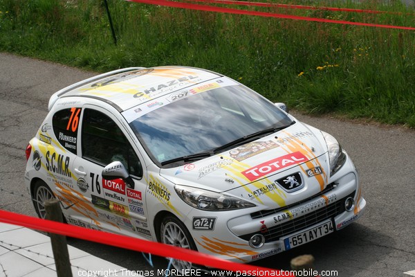 76 - BONNEFILS - Peugeot 207 RC (Rally Lyon Charbonnieres 2009)