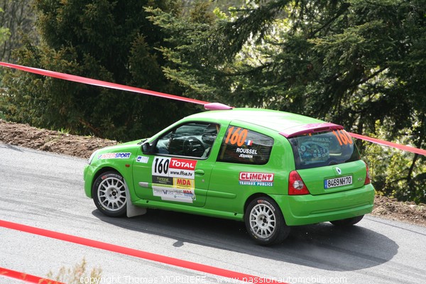 160 - ROUSSEL - Renault Clio Ragnotti  (Rallye Lyon Charbonnieres 2009)
