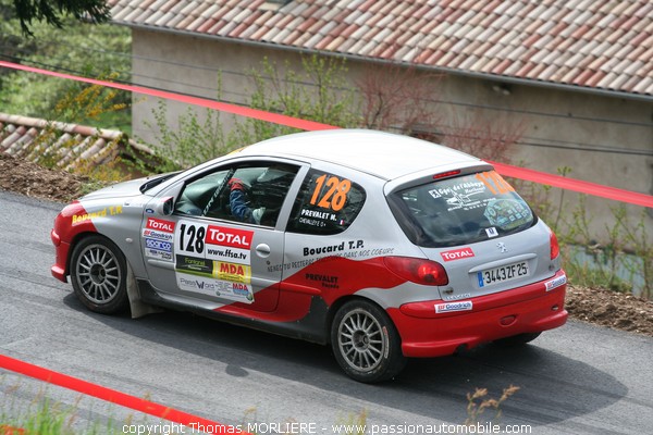 128 - PREVALET - Peugeot 206 XS (Rally Lyon Charbonnieres 2009)