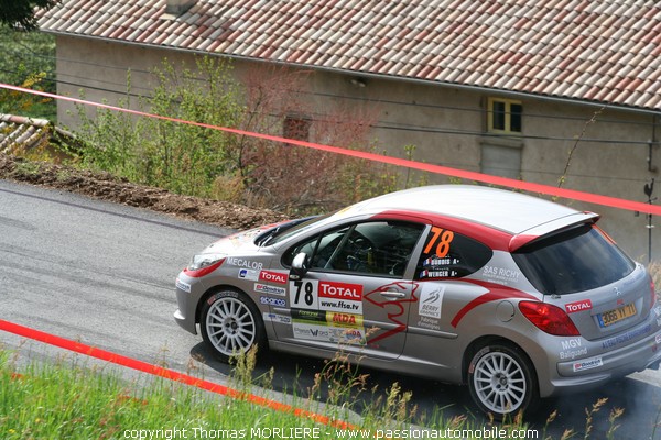 78 - WENGER - Peugeot 207 RC (Rally Lyon Charbonniere 2009)