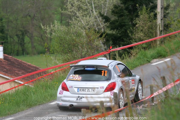 11 - MARTY - Peugeot 207 S2000 (Rallye Lyon Charbonnieres 2009)