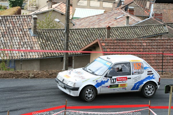 137 - JOMARD - Peugeot 205 (Rallye Lyon Charbonnieres 2009)