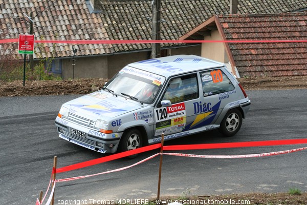 120 - BISSON - Renault R5 GT Turbo (Rally Lyon Charbonniere 2009)