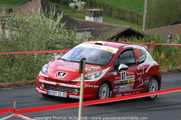 87 - RABASSE - Peugeot 207 RC (Rally Lyon Charbonnieres 2009)