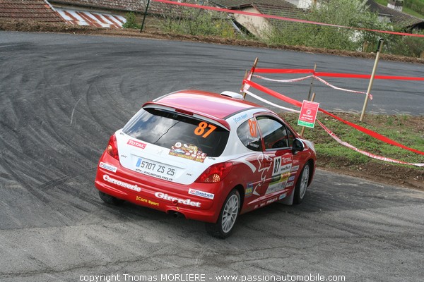 87 - RABASSE - Peugeot 207 RC (Rally Lyon Charbonniere 2009)