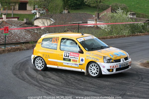 153 - FARLAY - Renault Clio Ragnotti (Rallye Lyon Charbonnieres 2009)