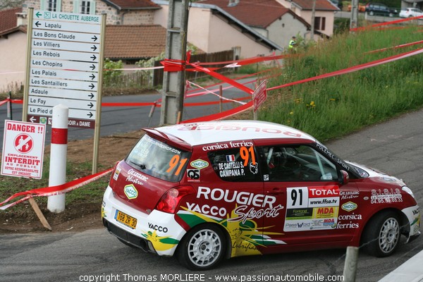 91 - CAMPANA - Suzuki Swift Cup (Rally Lyon Charbonnieres 2009)
