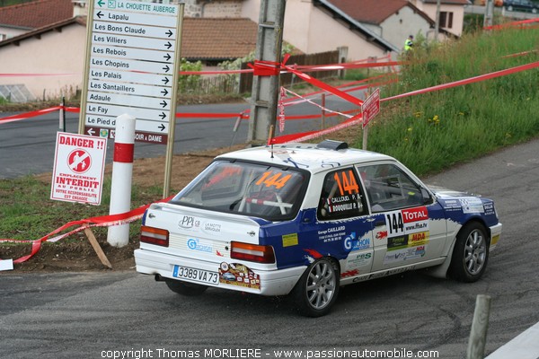 144 - ROUQUILLE - Peugeot 309 GTI 16  (Rally Lyon Charbonnieres 2009)