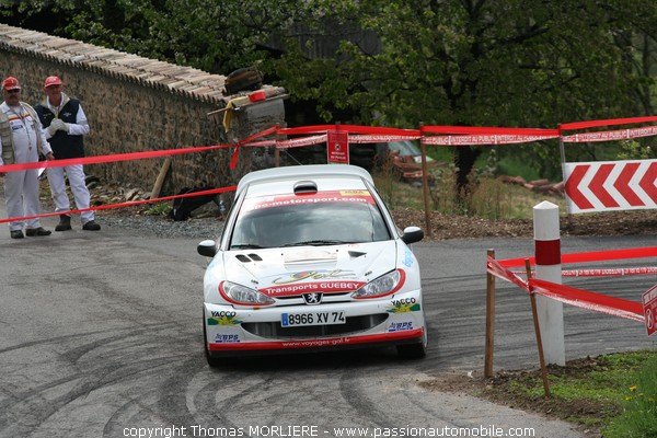 5 - GUEBEY - Peugeot 206 wrc (Rallye Lyon Charbonnieres 2009)