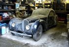 Bugatti Earl Howe retrouve dans un garage