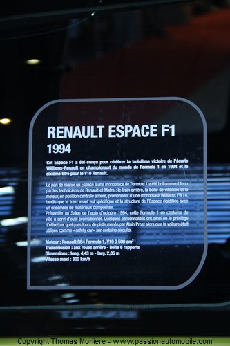 renault espace f1 1994 (Salon Retromobile 2014)