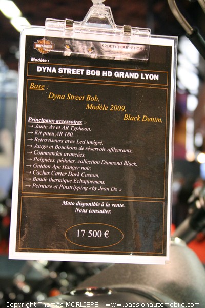 Harley-davidson Dyna Street Bob (Salon Moto de Lyon 2009)