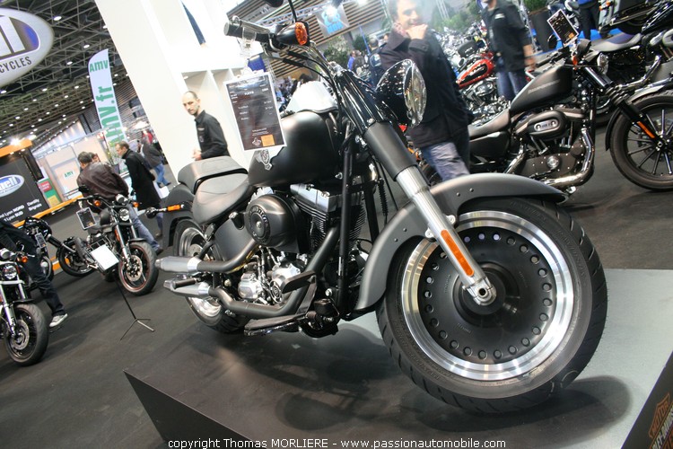 Harley Davidson Fat Boy Spcial 2010 au salon de la Moto de Lyon 2010