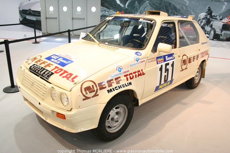 Citroen Visa Neff Total - 6 me rallye Paris-Alger-Dakar 1984 (Citroen - 90 ans d'innovation - Salon Lyon 2009)