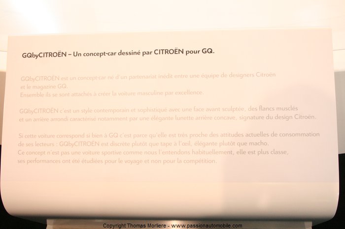 concept car gq by citroen 2011 (salon automobile de Lyon 2011)