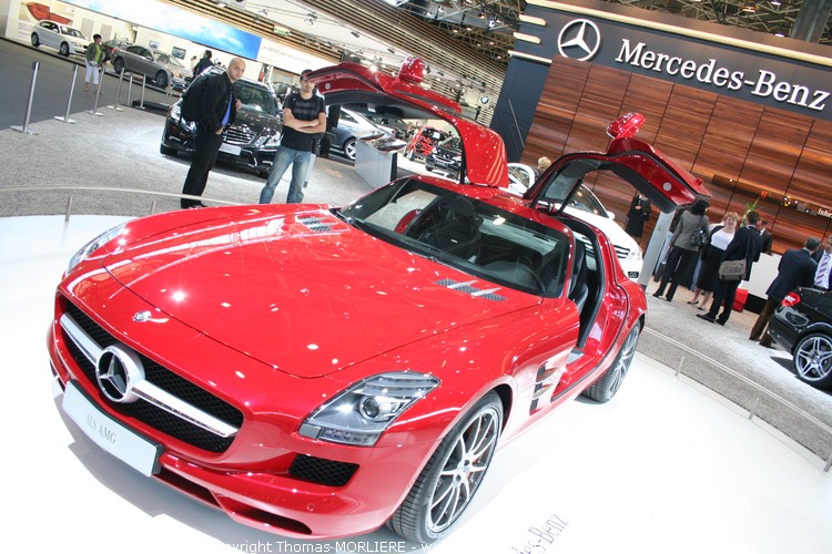Mercedes SLS AMG 2009 au salon auto de Lyon 2009